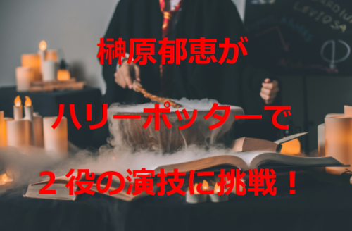 榊原郁恵がハリーポッターで2役の演技に挑戦！