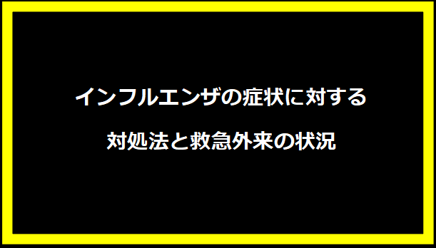 インフルエンザの症状に対する対処法と救急外来の状況