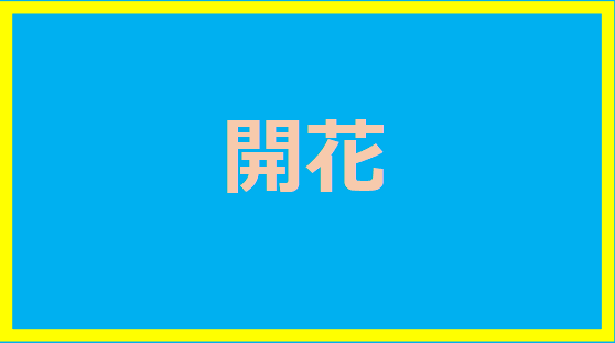 開花