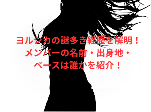 ヨルシカの謎多き経歴を解明!メンバーの名前・出身地・ベースは誰かを紹介!