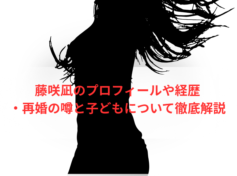藤咲凪のプロフィールや経歴・再婚の噂と子どもについて徹底解説