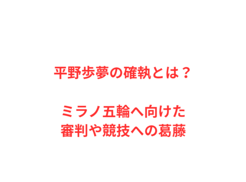 平野歩夢の確執とは?ミラノ五輪へ向けた審判や競技への葛藤