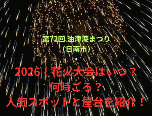 【第72回 油津港まつり（日南市）】2026！花火大会はいつ・何時ごろ？人気スポットや屋台も紹介！