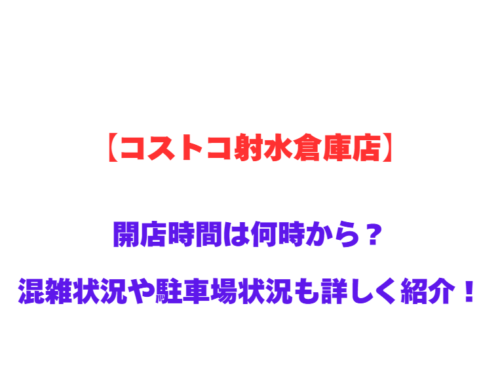 【コストコ射水倉庫店】GWの開店時間は何時から？混雑状況や駐車場状況も詳しく紹介！