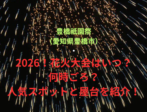 【豊橋祇園祭（愛知県豊橋市）】2026！花火大会はいつ・何時ごろ？人気スポットや屋台も紹介！