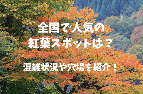 全国で人気の紅葉スポット一覧