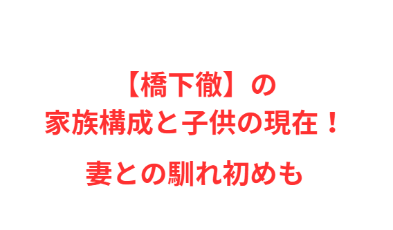 【橋下徹】の家族構成と子供の現在！妻との馴れ初めも